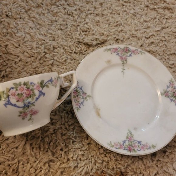 Antique China Cup & Saucer Tirschenreuth - Picture 4 of 4